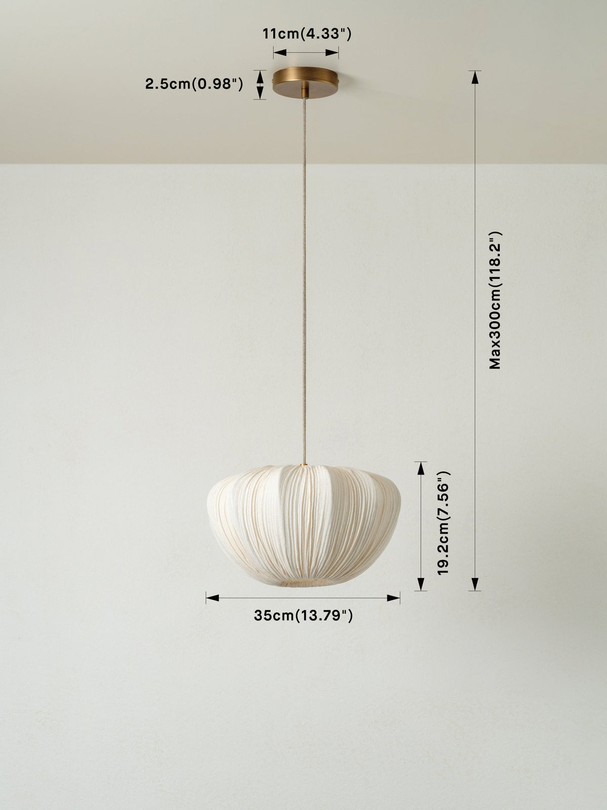 Ostrea small pendant