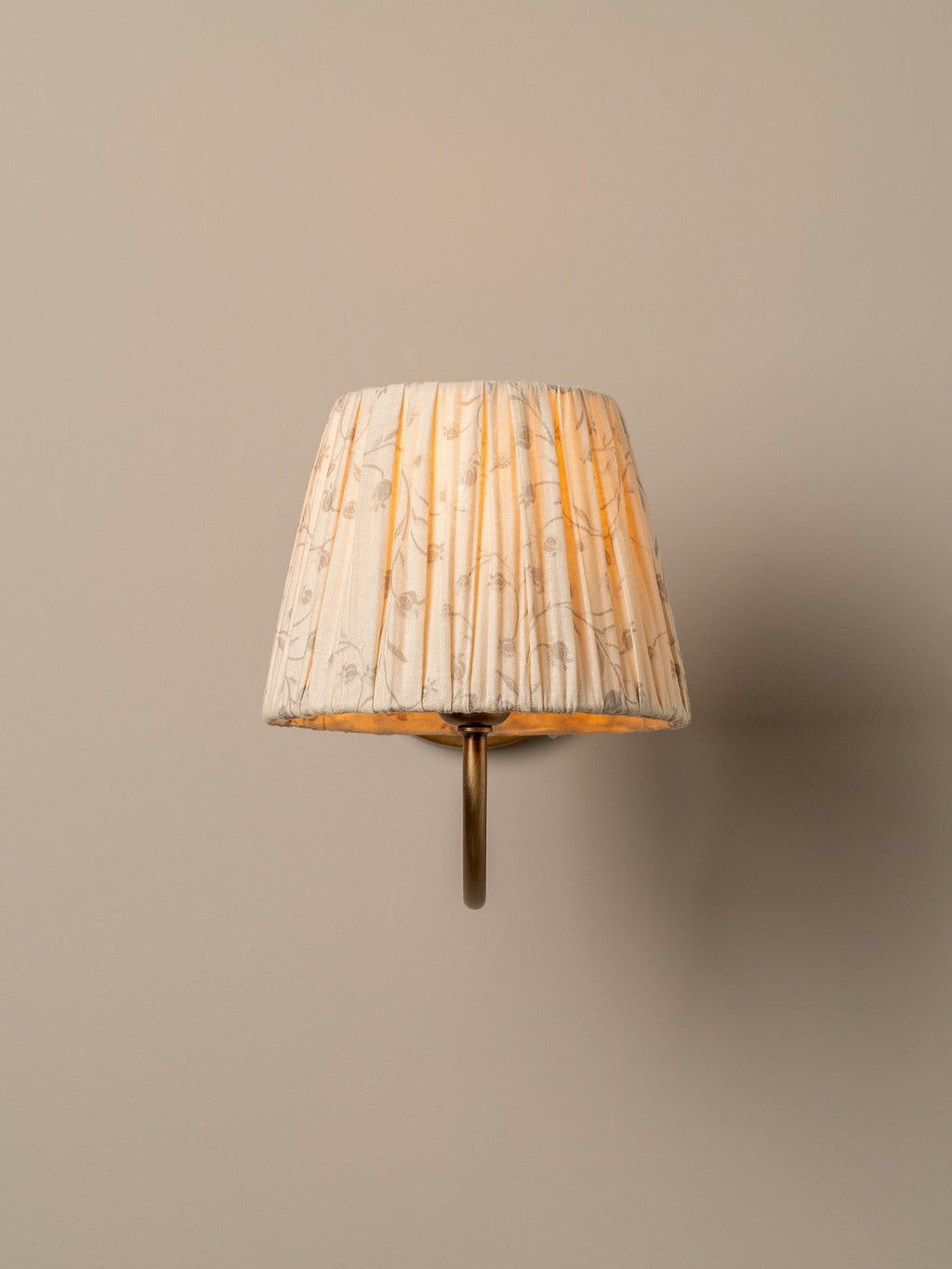 Ashbury aged brass wall light