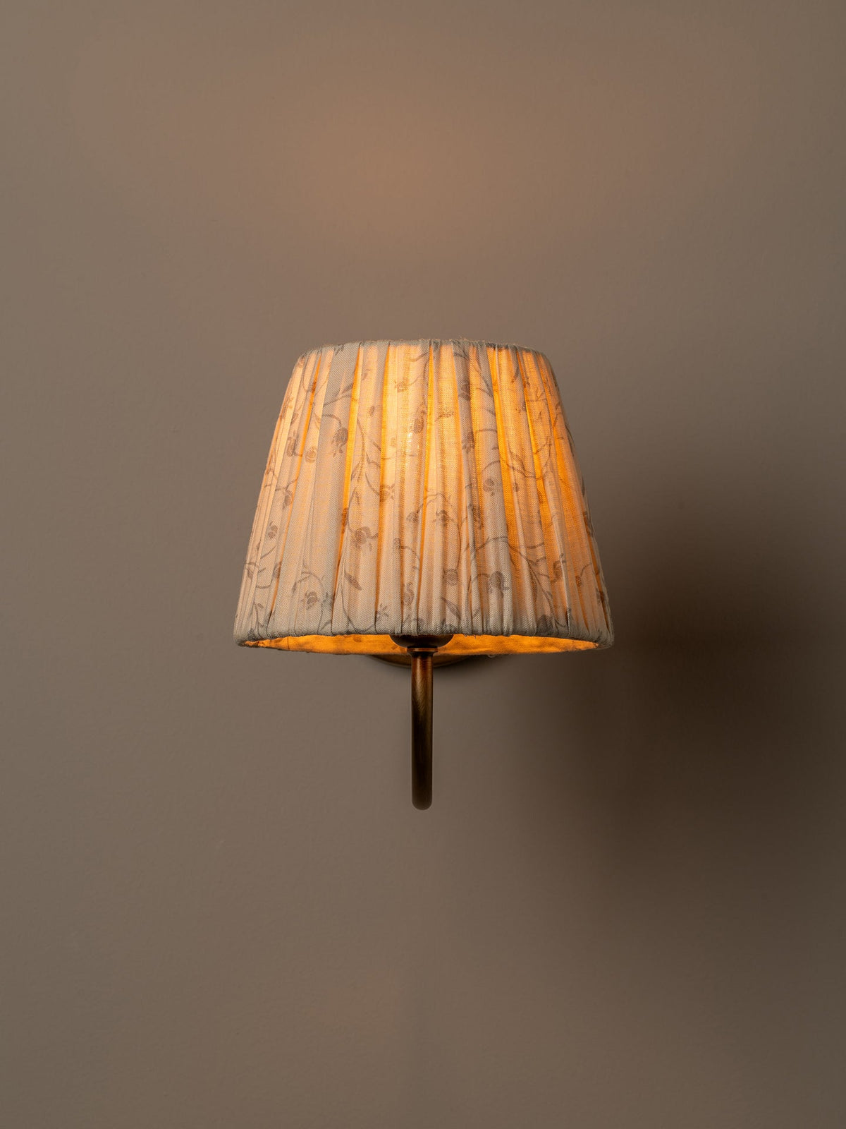 Ashbury aged brass wall light