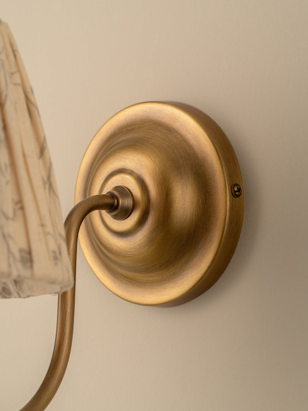 Ashbury aged brass wall light