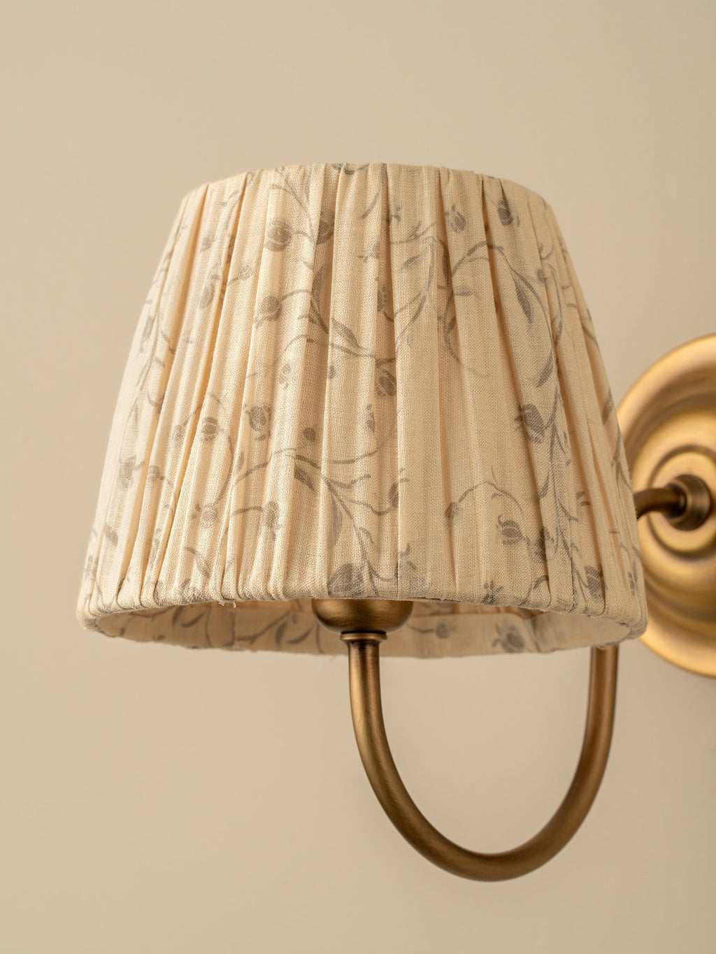 Ashbury aged brass wall light