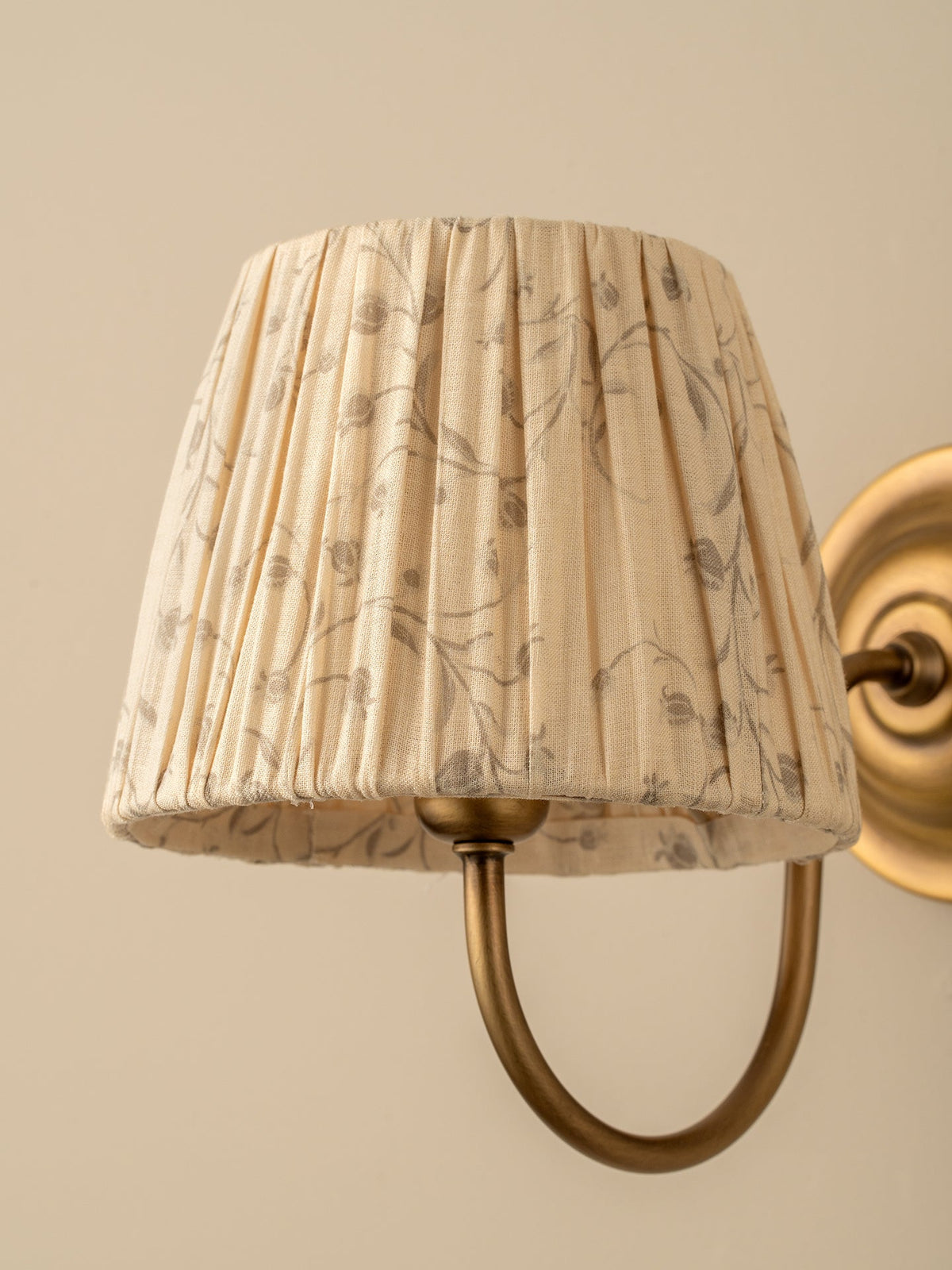 Ashbury aged brass wall light