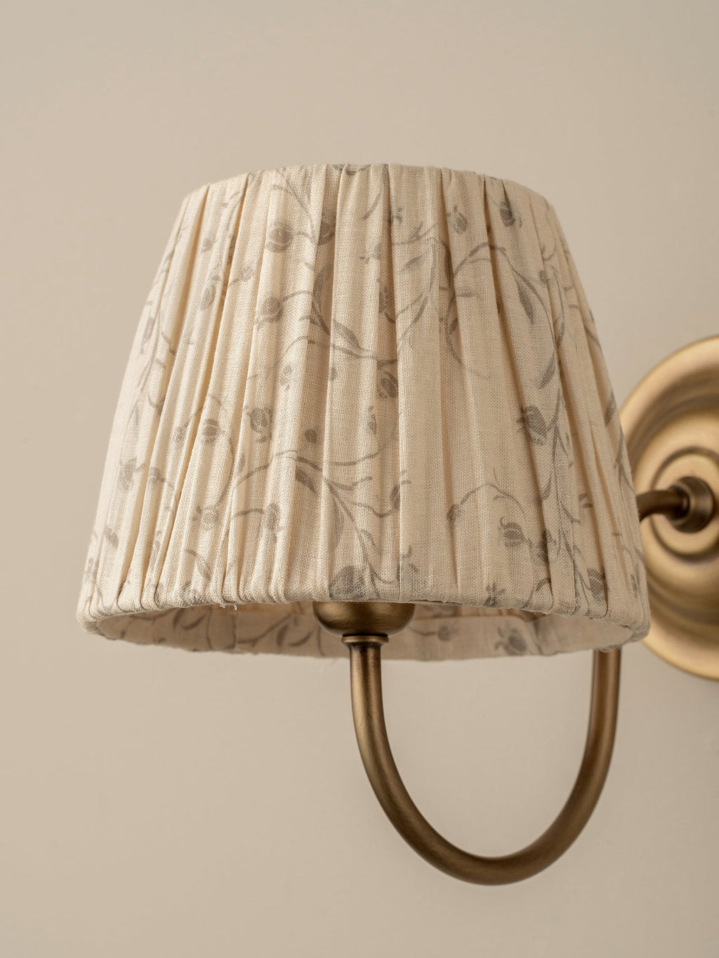 Ashbury aged brass wall light
