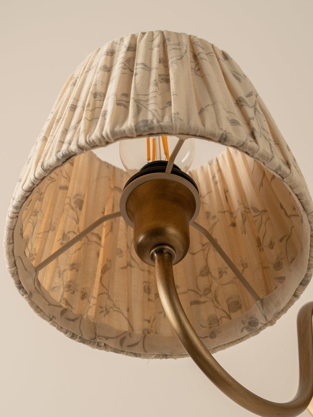 Ashbury aged brass wall light