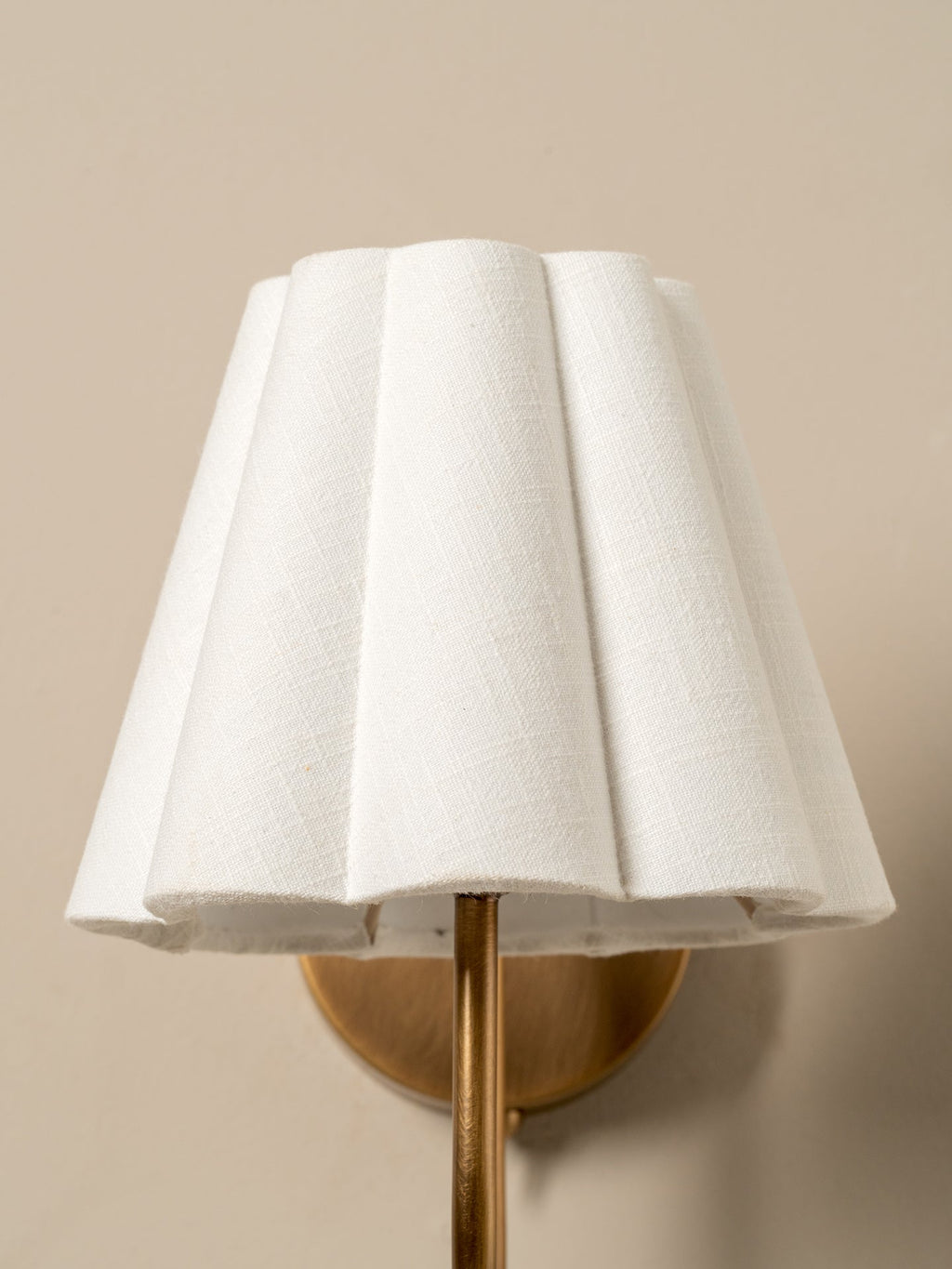 Aston aged brass wall light