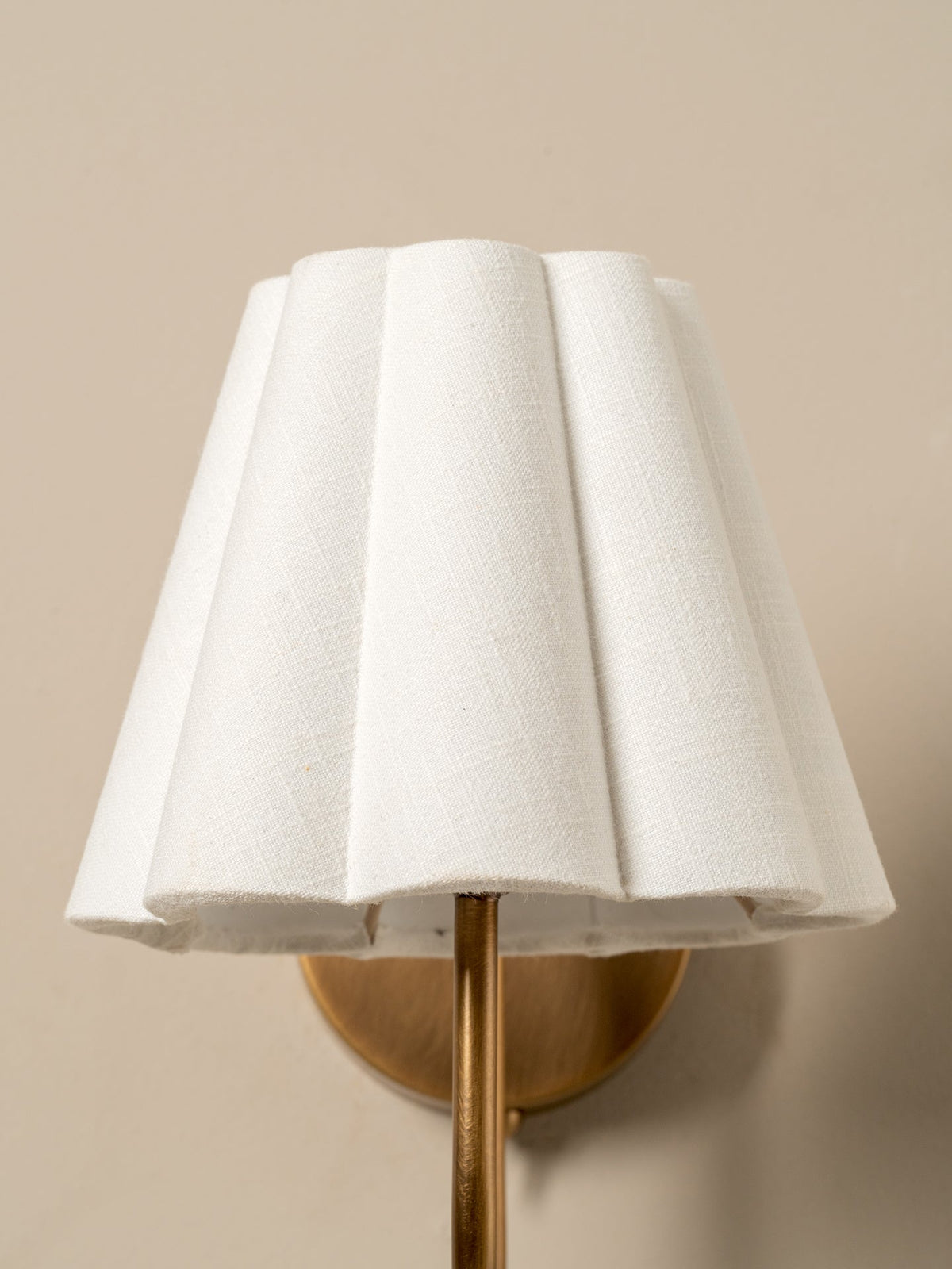 Aston aged brass wall light