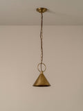 Bladen small aged brass pendant