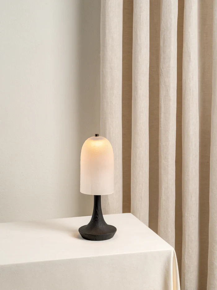 Ember - charred wood rechargeable table lamp