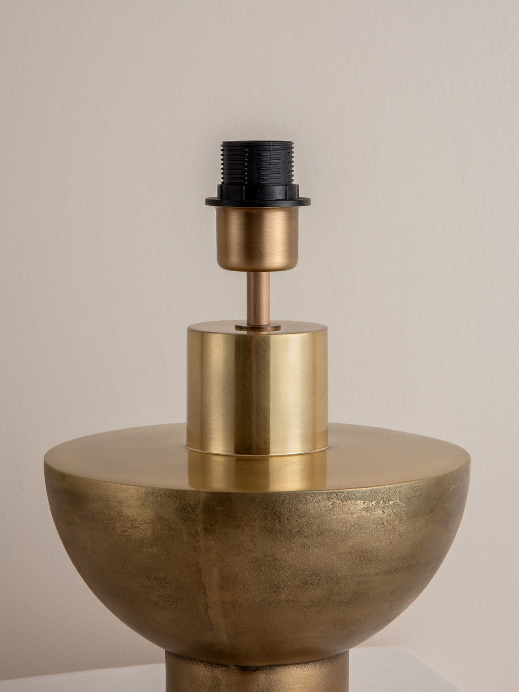 Editions brass lamp with + bronze shade
