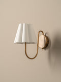 Aston aged brass wall light