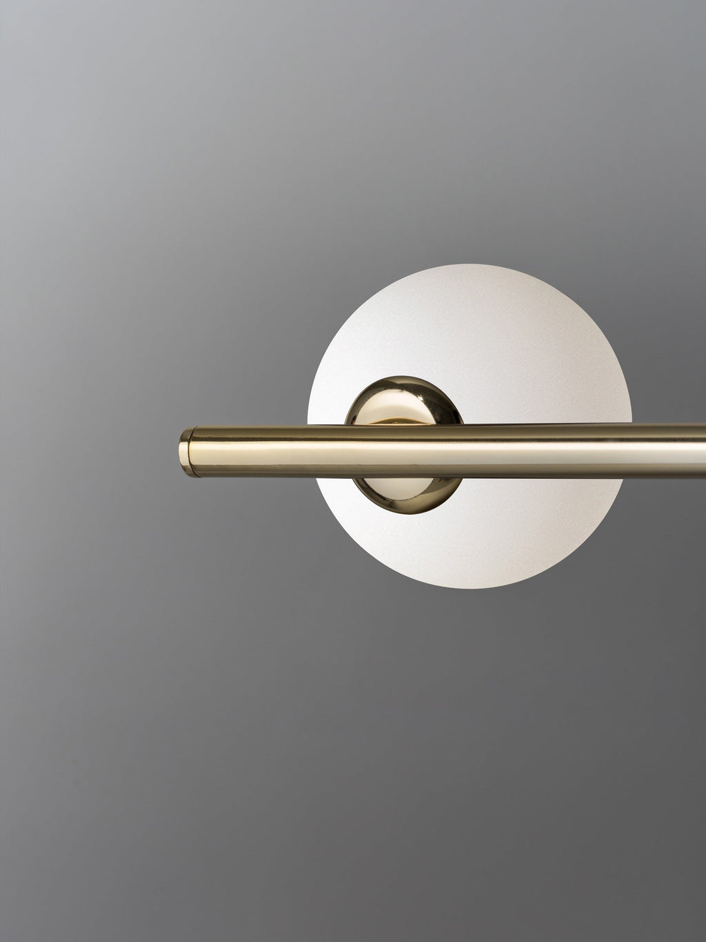 Perch - 4 light brass and opal pendant bar