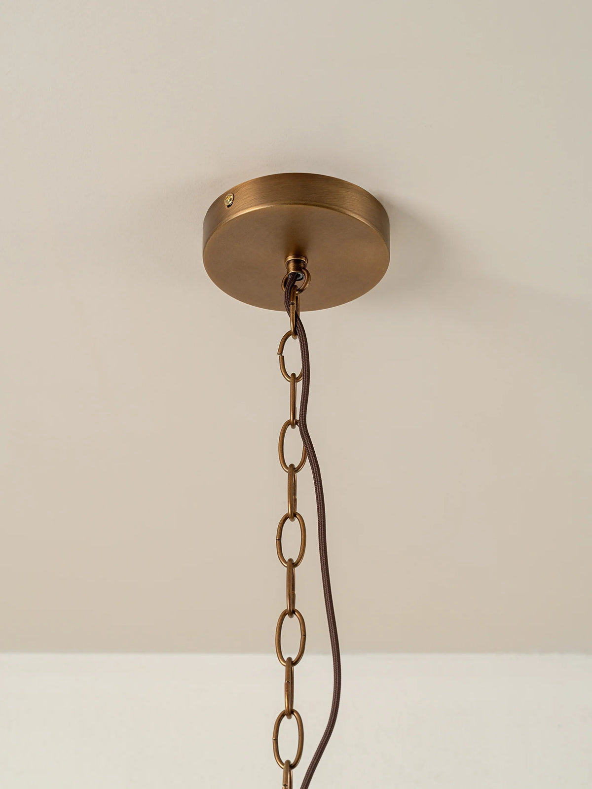 Astera - 4 light alabaster curved glass chandelier