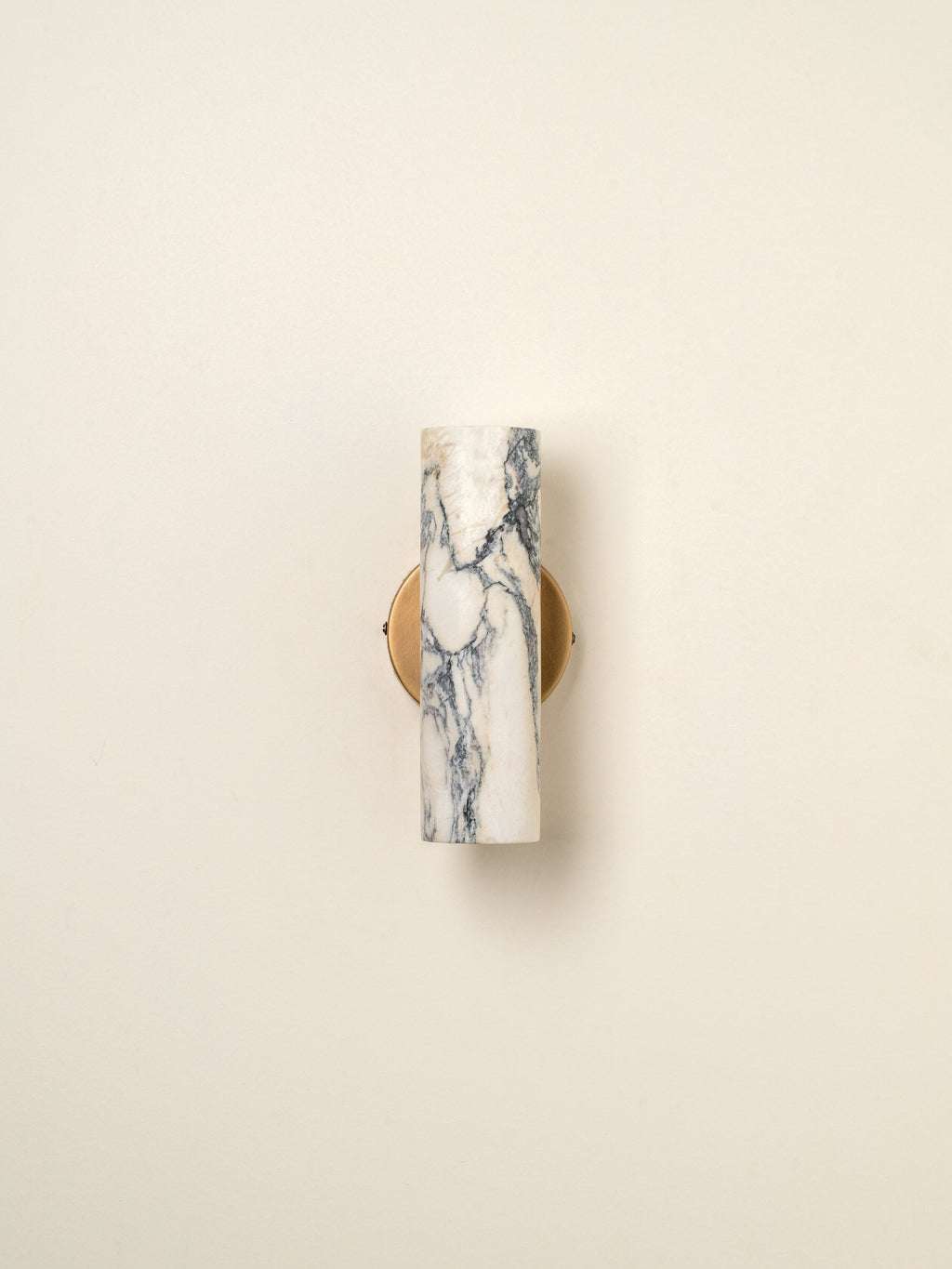 Calla - 2 light Calacatta marble and aged brass wall light
