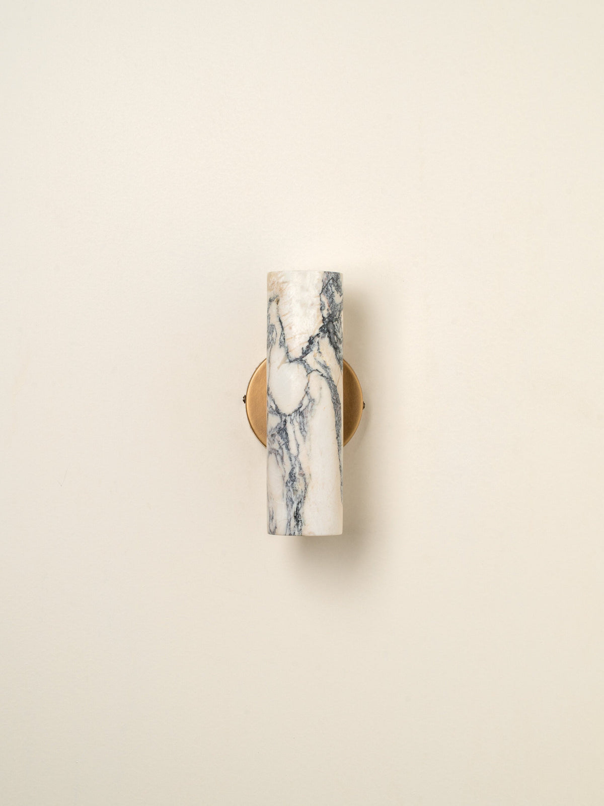 Calla - 2 light Calacatta marble and aged brass wall light